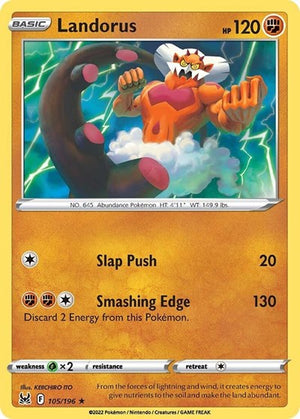 Pokemon TCG - SWSH11: Lost Origin - Landorus - 105/196