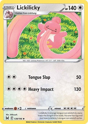 Pokemon TCG - SWSH11: Lost Origin - Lickilicky - 139/196