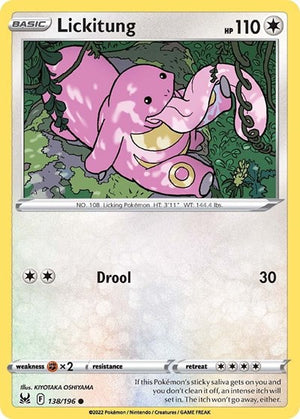 Pokemon TCG - SWSH11: Lost Origin - Lickitung - 138/196