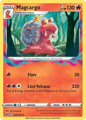 Pokemon TCG - SWSH11: Lost Origin - Magcargo - 022/196 - Reverse Holofoil