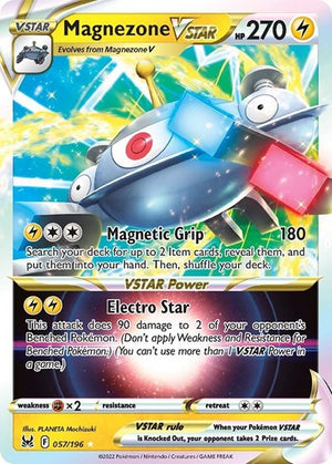 Pokemon TCG - SWSH11: Lost Origin - Magnezone VSTAR - 057/196 - Holofoil