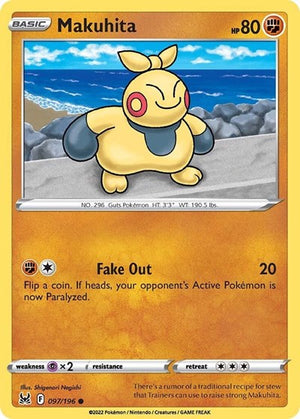 Pokemon TCG - SWSH11: Lost Origin - Makuhita - 097/196 - Reverse Holofoil