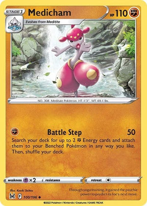 Pokemon TCG - SWSH11: Lost Origin - Medicham - 100/196