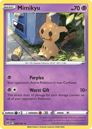 Pokemon TCG - SWSH11: Lost Origin - Mimikyu - 080/196 - Reverse Holofoil