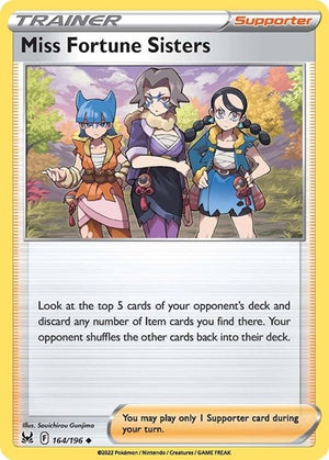 Pokemon TCG - SWSH11: Lost Origin - Miss Fortune Sisters - 164/196