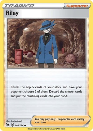 Pokemon TCG - SWSH11: Lost Origin - Riley - 166/196 - Reverse Holofoil