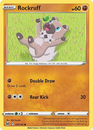 Pokemon TCG - SWSH11: Lost Origin - Rockruff - 109/196