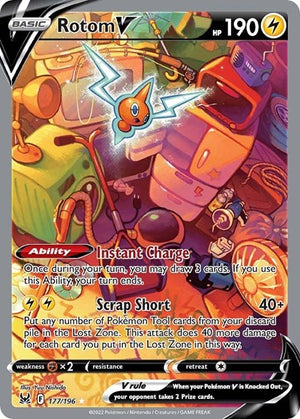 Pokemon TCG - SWSH11: Lost Origin - Rotom V - 177/196 - Holofoil