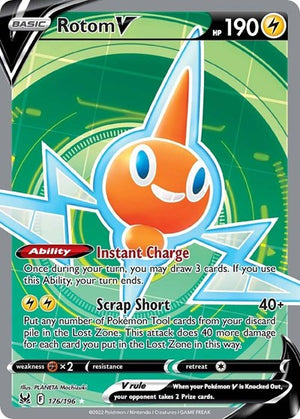 Pokemon TCG - SWSH11: Lost Origin - Rotom V - 176/196 - Holofoil