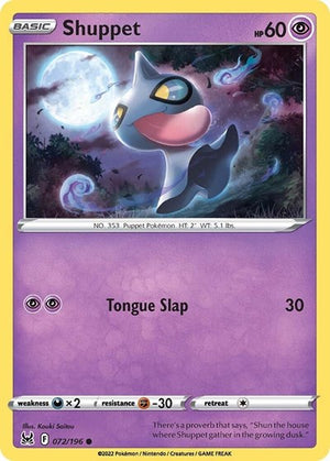 Pokemon TCG - SWSH11: Lost Origin - Shuppet - 072/196