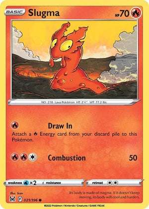 Pokemon TCG - SWSH11: Lost Origin - Slugma - 021/196