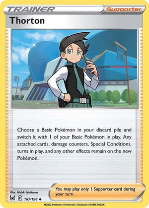 Pokemon TCG - SWSH11: Lost Origin - Thorton - 167/196 - Reverse Holofoil