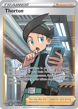 Pokemon TCG - SWSH11: Lost Origin - Thorton - 195/196 - Holofoil