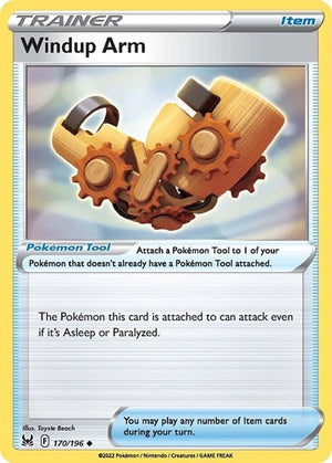 Pokemon TCG - SWSH11: Lost Origin - Windup Arm - 170/196 - Reverse Holofoil