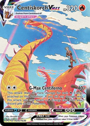 Pokemon TCG - SWSH11: Lost Origin Trainer Gallery - Centiskorch VMAX - TG15/TG30 - Holofoil