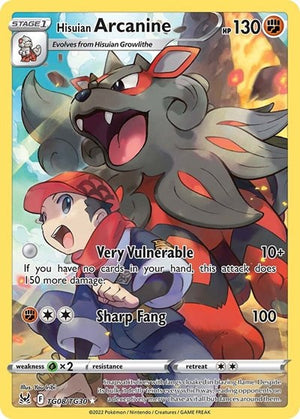 Pokemon TCG - SWSH11: Lost Origin Trainer Gallery - Hisuian Arcanine - TG08/TG30 - Holofoil
