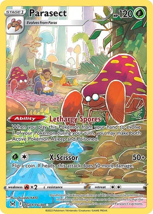 Pokemon TCG - SWSH11: Lost Origin Trainer Gallery - Parasect - TG01/TG30 - Holofoil