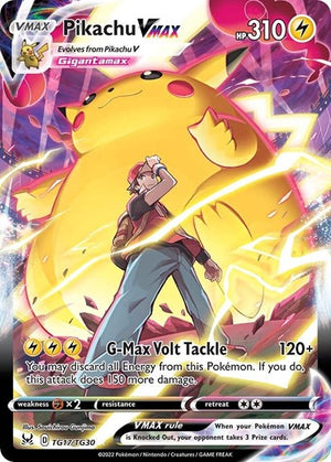 Pokemon TCG - SWSH11: Lost Origin Trainer Gallery - Pikachu VMAX - TG17/TG30 - Holofoil