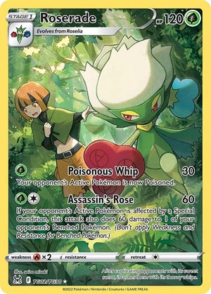Pokemon TCG - SWSH11: Lost Origin Trainer Gallery - Roserade - TG02/TG30 - Holofoil