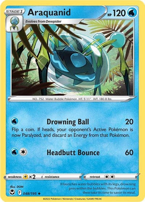 Pokemon TCG - SWSH12: Silver Tempest - Araquanid - 048/195