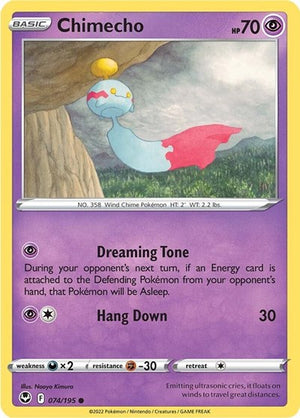 Pokemon TCG - SWSH12: Silver Tempest - Chimecho - 074/195 - Reverse Holofoil