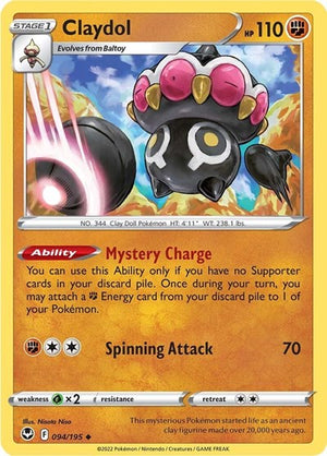 Pokemon TCG - SWSH12: Silver Tempest - Claydol - 094/195