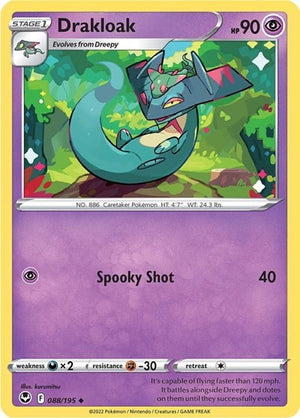Pokemon TCG - SWSH12: Silver Tempest - Drakloak - 088/195