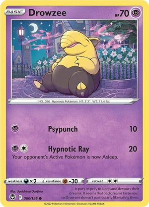 Pokemon TCG - SWSH12: Silver Tempest - Drowzee - 060/195