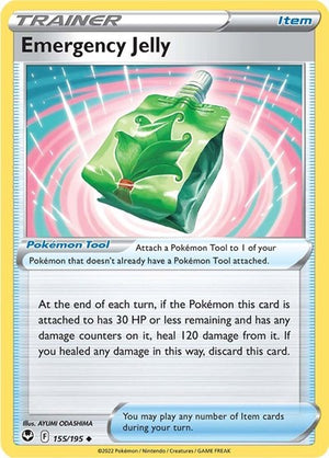Pokemon TCG - SWSH12: Silver Tempest - Emergency Jelly - 155/195 - Reverse Holofoil
