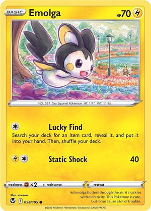 Pokemon TCG - SWSH12: Silver Tempest - Emolga - 054/195