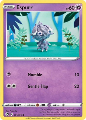 Pokemon TCG - SWSH12: Silver Tempest - Espurr - 081/195