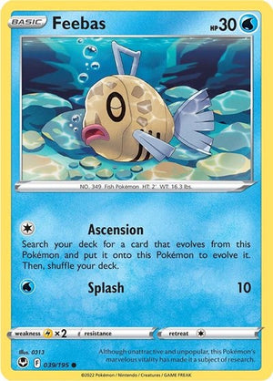 Pokemon TCG - SWSH12: Silver Tempest - Feebas - 039/195