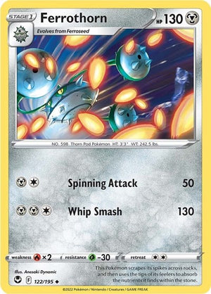 Pokemon TCG - SWSH12: Silver Tempest - Ferrothorn - 122/195 - Reverse Holofoil