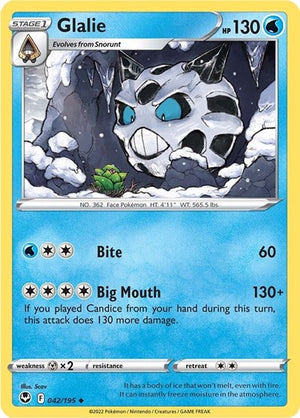 Pokemon TCG - SWSH12: Silver Tempest - Glalie - 042/195
