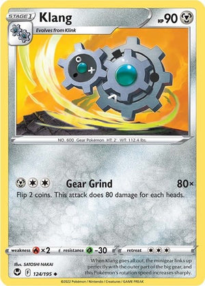 Pokemon TCG - SWSH12: Silver Tempest - Klang - 124/195 - Reverse Holofoil