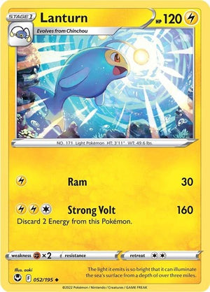 Pokemon TCG - SWSH12: Silver Tempest - Lanturn - 052/195