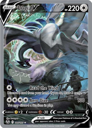 Pokemon TCG - SWSH12: Silver Tempest - Lugia V - 186/195 - Holofoil