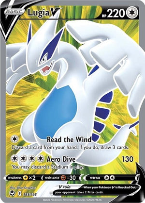 Pokemon TCG - SWSH12: Silver Tempest - Lugia V - 185/195 - Holofoil