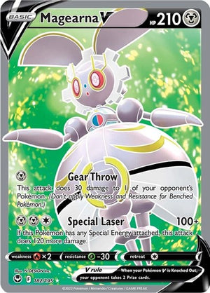 Pokemon TCG - SWSH12: Silver Tempest - Magearna V - 182/195 - Holofoil