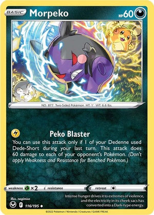 Pokemon TCG - SWSH12: Silver Tempest - Morpeko - 116/195 - Reverse Holofoil