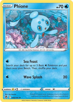 Pokemon TCG - SWSH12: Silver Tempest - Phione - 045/195 - Reverse Holofoil