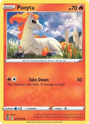 Pokemon TCG - SWSH12: Silver Tempest - Ponyta - 021/195