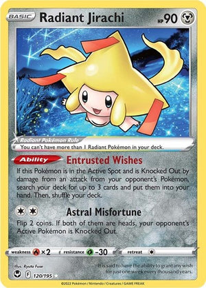 Pokemon TCG - SWSH12: Silver Tempest - Radiant Jirachi - 120/195 - Holofoil