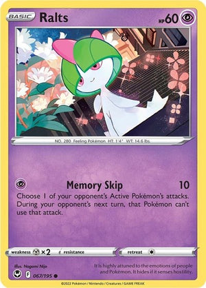 Pokemon TCG - SWSH12: Silver Tempest - Ralts - 067/195