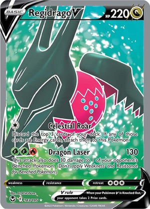 Pokemon TCG - SWSH12: Silver Tempest - Regidrago V - 183/195 - Holofoil
