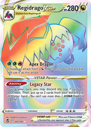 Pokemon TCG - SWSH12: Silver Tempest - Regidrago VSTAR - 201/195 - Holofoil