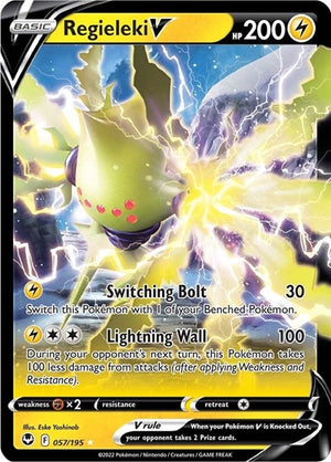 Pokemon TCG - SWSH12: Silver Tempest - Regieleki V - 057/195 - Holofoil