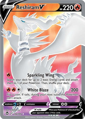 Pokemon TCG - SWSH12: Silver Tempest - Reshiram V - 172/195 - Holofoil