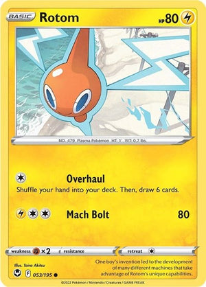 Pokemon TCG - SWSH12: Silver Tempest - Rotom - 053/195 - Reverse Holofoil