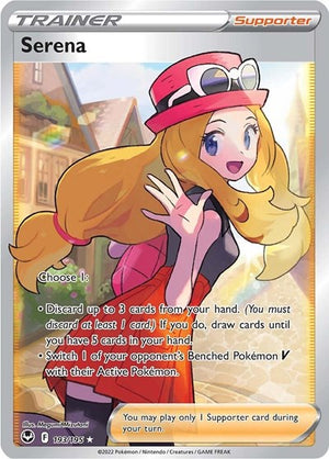Pokemon TCG - SWSH12: Silver Tempest - Serena - 193/195 - Holofoil